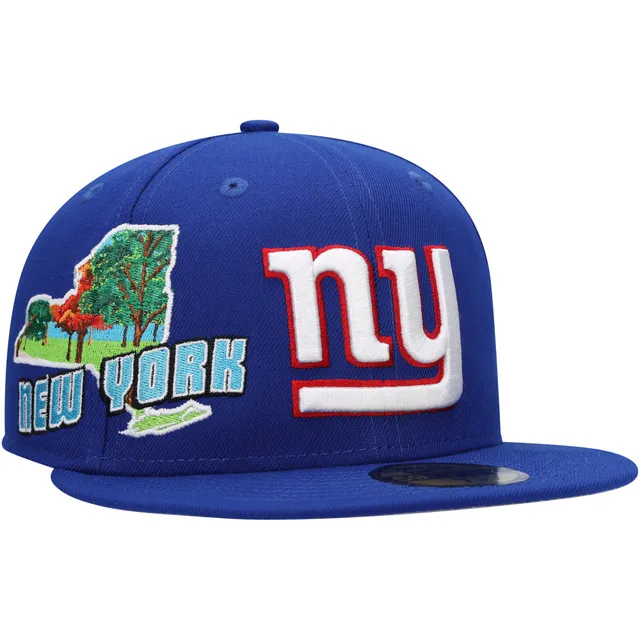 Men's New Era Royal/Red New York Giants Super Bowl XLII Letterman