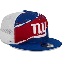 Men's New Era Royal New York Giants  Tear Trucker 9FIFTY Snapback Hat