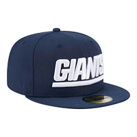 Casquette ajustée New Era Royal York Giants Wordmark Main 59FIFTY pour homme