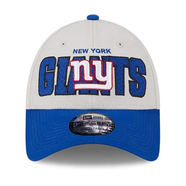 New York Giants New Era 2023 NFL Draft 39THIRTY Flex Hat - Stone/Royal