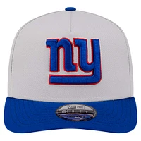 Men's New Era Stone New York Giants Decent 9FIFTY A-Frame Snapback Hat