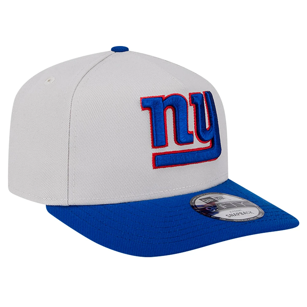 Casquette Snapback A-Frame New Era Stone New York Giants Decent 9FIFTY pour homme