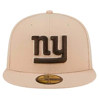 Men's New Era Tan York Giants Candied Pecan 59FIFTY Fitted Hat