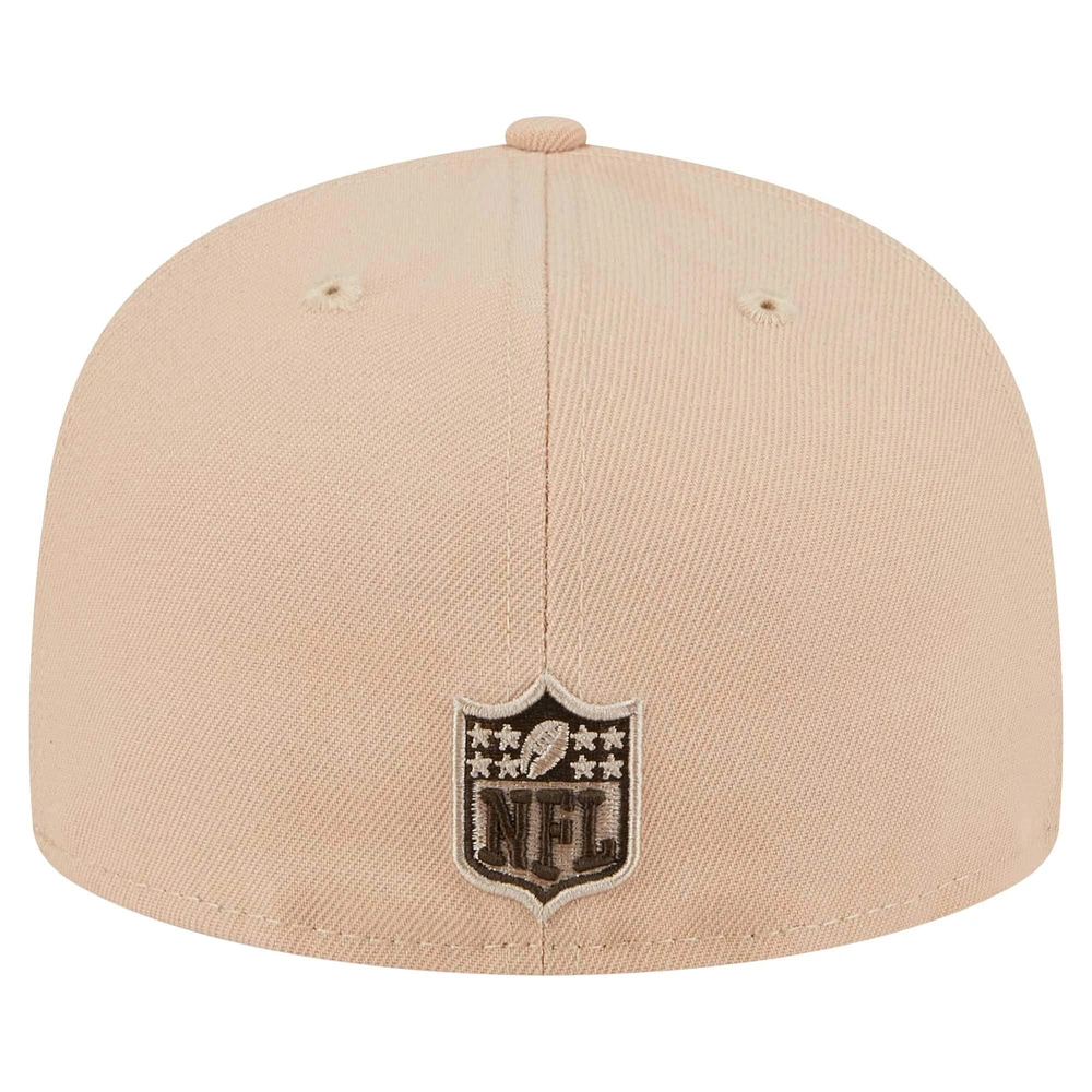 Men's New Era Tan York Giants Candied Pecan 59FIFTY Fitted Hat