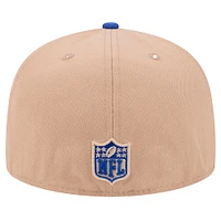 Men's New Era Tan York Giants  Logo Main 59FIFTY Fitted Hat