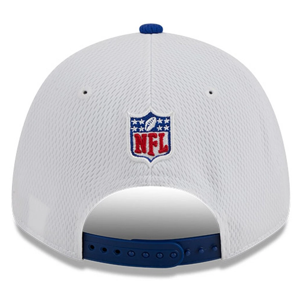 Casquette réglable New Era 2023 Sideline 9FORTY pour homme des Giants de New York, blanc/royal