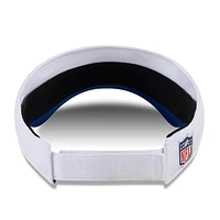 Men's New Era White/Royal New York Giants 2024 NFL Training Camp Adjustable Visor