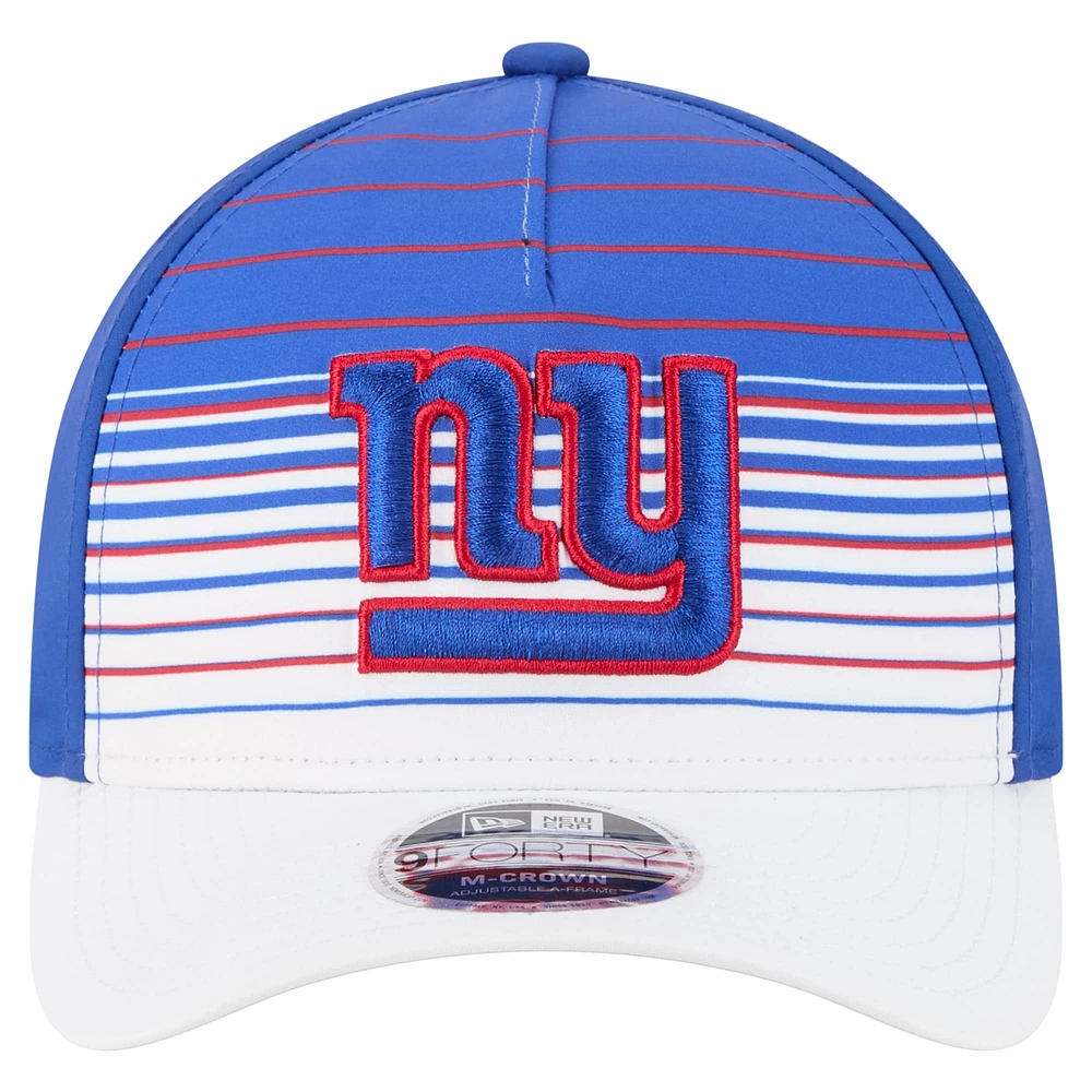 Men's New Era  White/Royal New York Giants Adventure Gradient 9FORTY M-Crown A-Frame Adjustable Hat