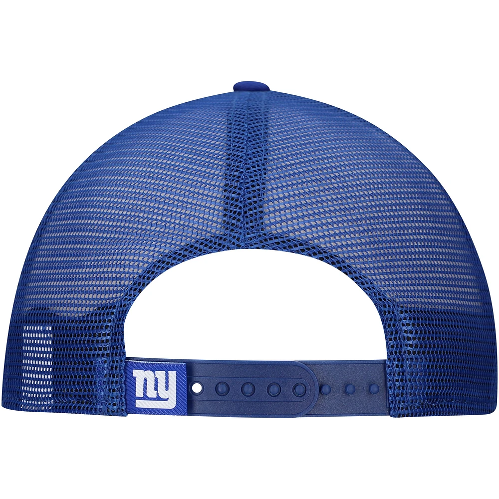 Casquette à visière plate New Era New York Giants blanche/bleue pour homme