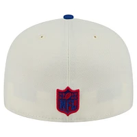 Casquette ajustée New Era 59FIFTY pour homme, blanc/bleu roi, des York Giants