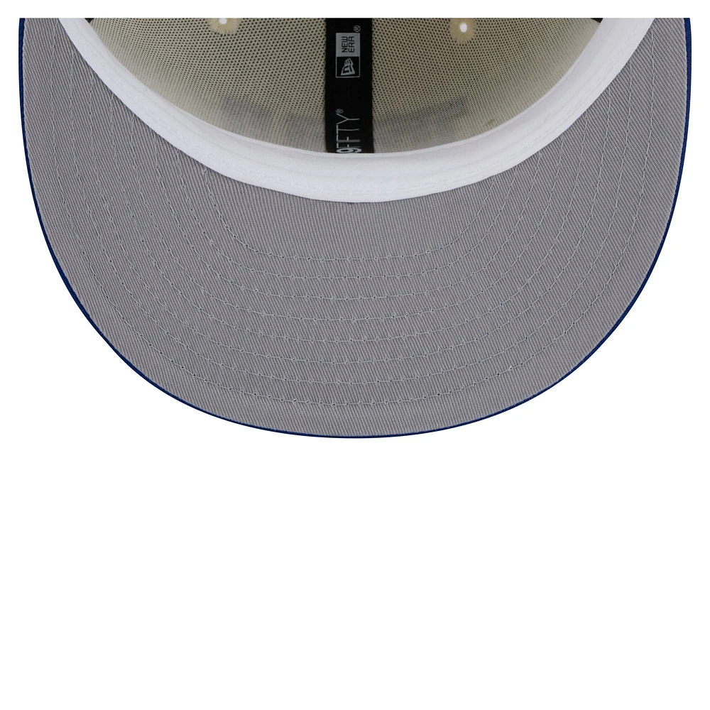 Casquette ajustée New Era 59FIFTY pour homme, blanc/bleu roi, des York Giants
