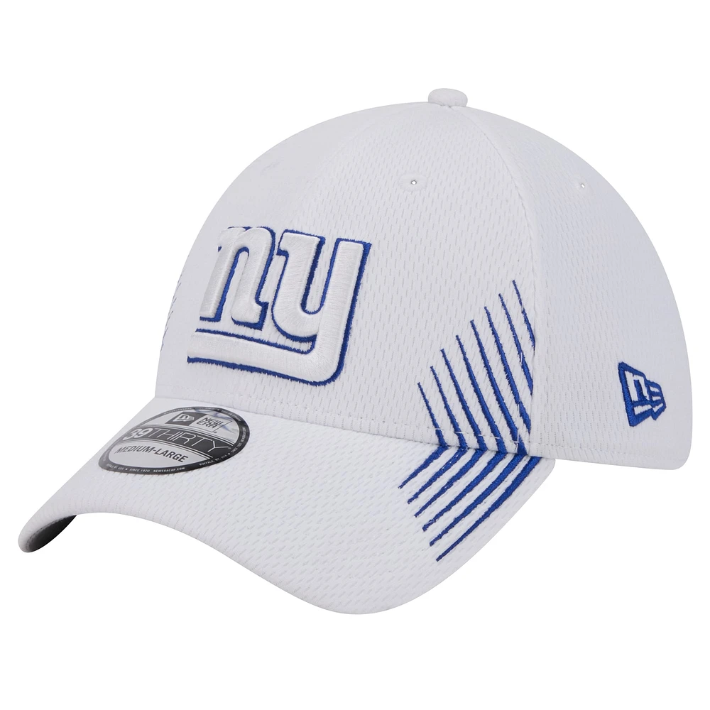 Men's New Era White York Giants Active 39THIRTY Flex Hat