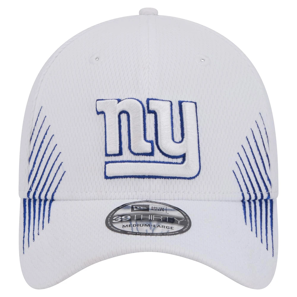 Men's New Era White York Giants Active 39THIRTY Flex Hat