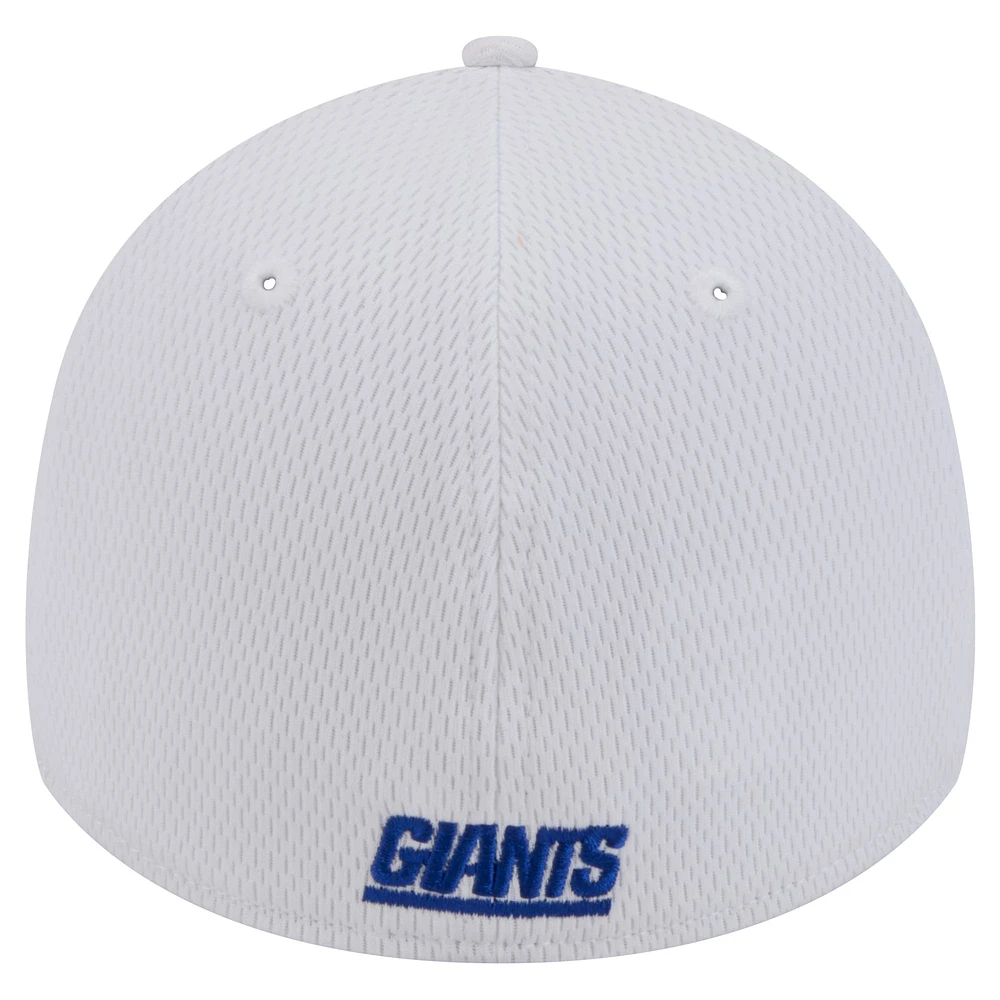 Men's New Era White York Giants Active 39THIRTY Flex Hat