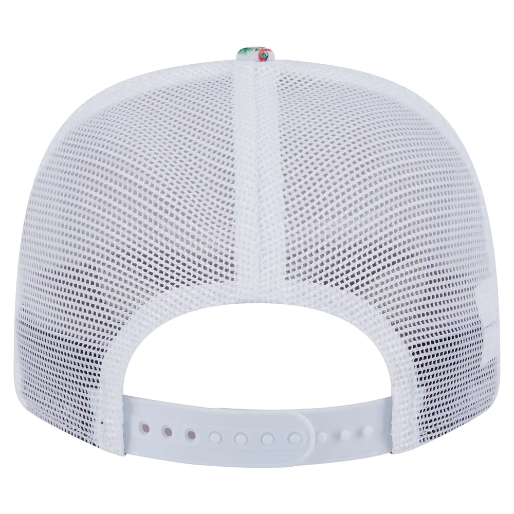 Men's New Era White New York Giants Adventure Flamingo Pattern 9SEVENTY Stretch-Snap Hat