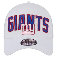 Casquette flexible 39THIRTY New Era pour hommes, York Giants Breakers, blanche