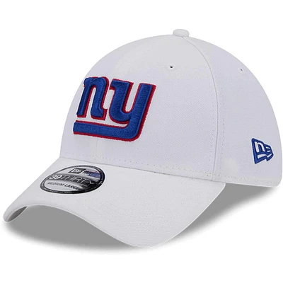 Men's New Era White York Giants Main 39THIRTY Flex Hat