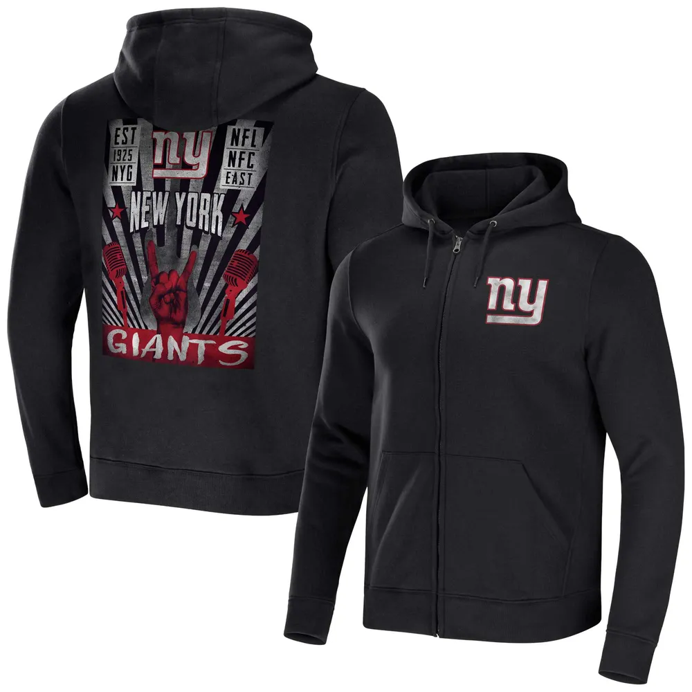 New York Giants Youth Colorblock Full-Zip Hoodie - Royal