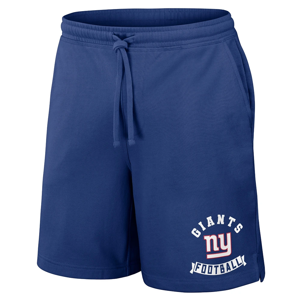 Short délavé pour homme de la collection NFL x Darius Rucker par Fanatics Royal New York Giants