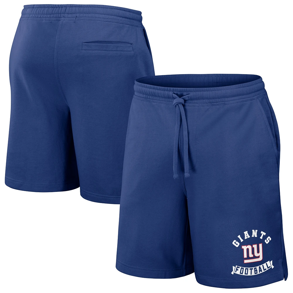 Men's NFL x Darius Rucker Collection by Fanatics Royal New York Giants Washed Shorts