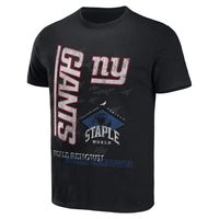 Men's NFL x Staple Black New York Giants World Renowned T-Shirt