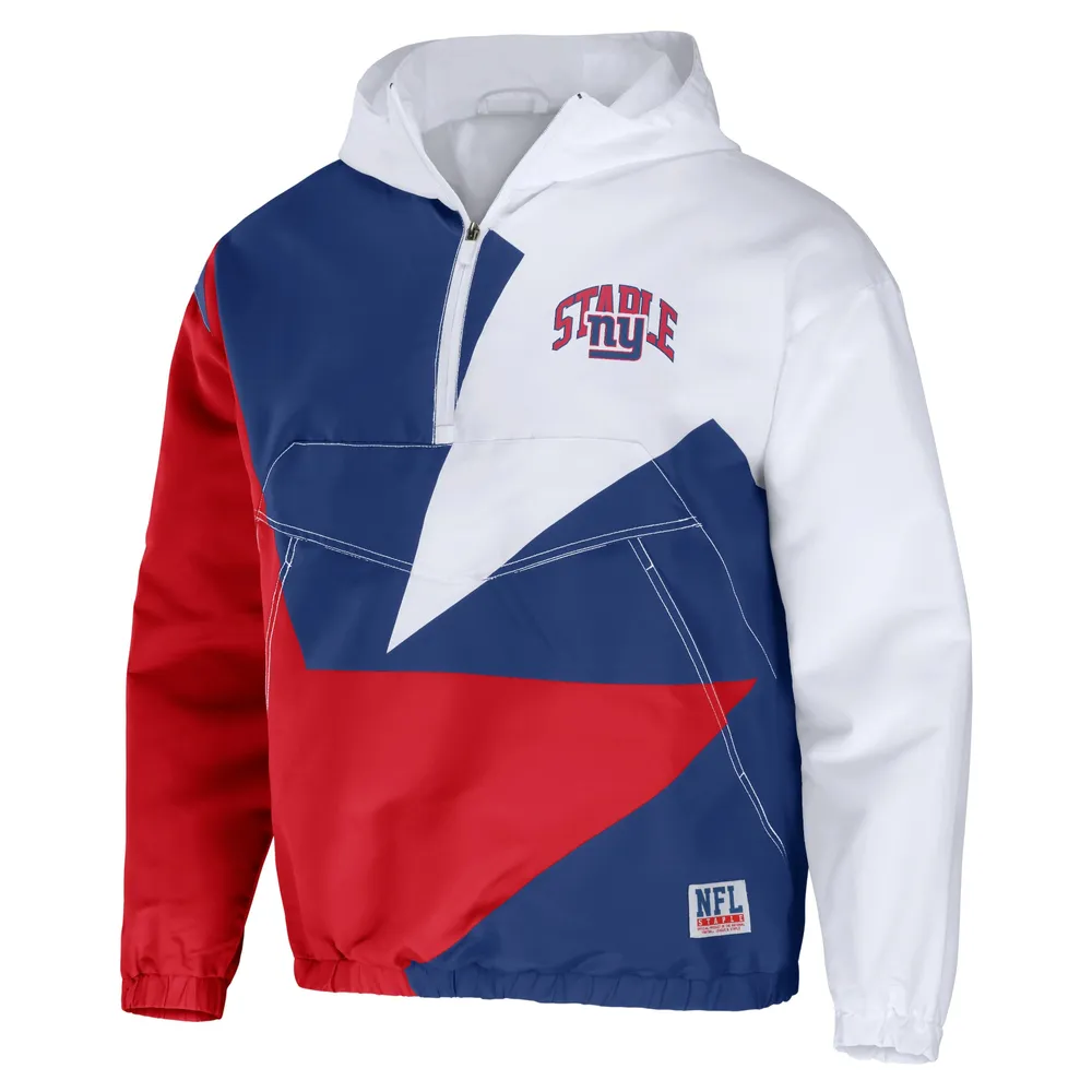 Staple Men's NFL x Staple Blue New York Giants All Over Print Quarter-Zip  Pullover Jacket