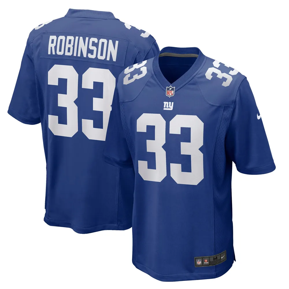 Maillot de joueur match Nike Aaron Robinson Royal New York Giants pour homme