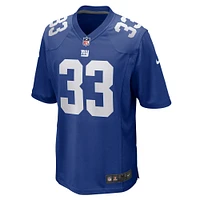 Maillot de joueur match Nike Aaron Robinson Royal New York Giants pour homme