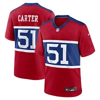Men's Nike Abdul Carter Red New York Giants First Round Pick Alternate Game Jersey