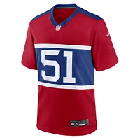 Men's Nike Abdul Carter Red New York Giants First Round Pick Alternate Game Jersey