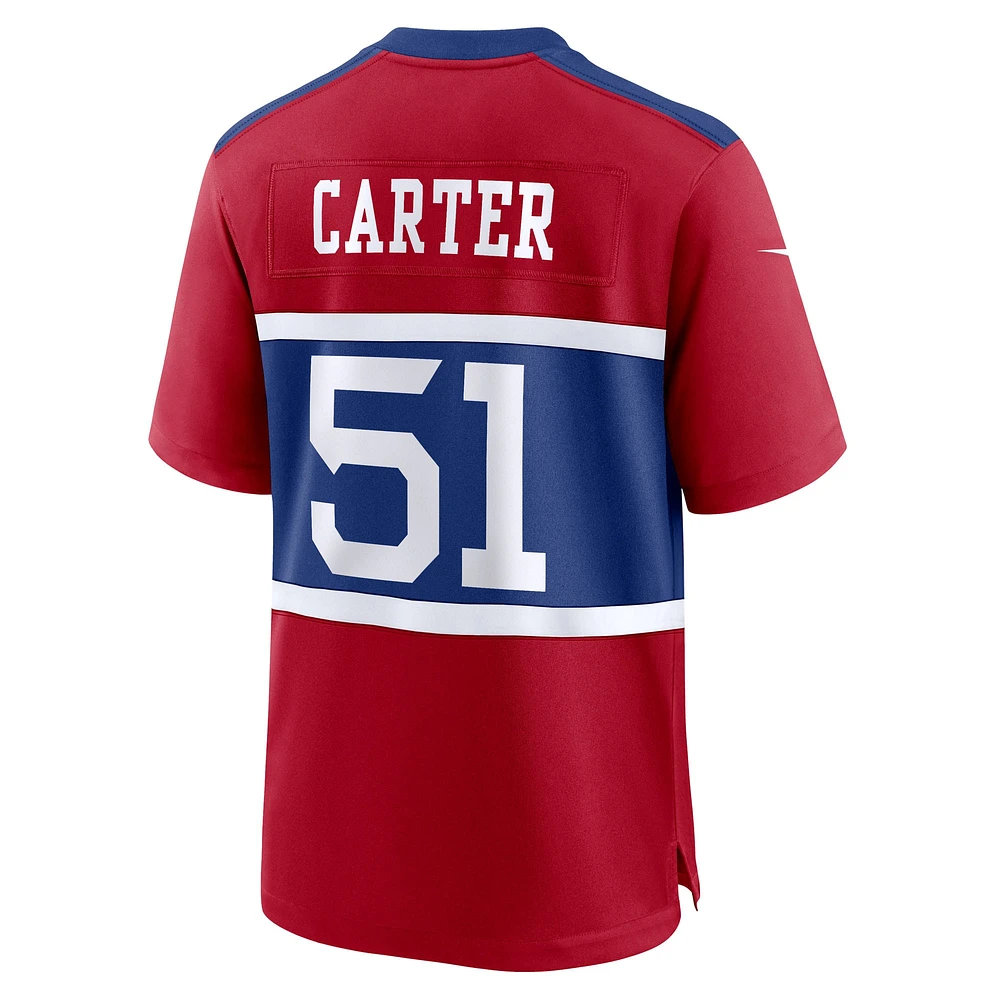 Men's Nike Abdul Carter Red New York Giants First Round Pick Alternate Game Jersey