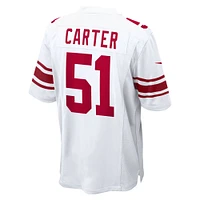 Men's Nike Abdul Carter White New York Giants First Round Pick Game Jersey