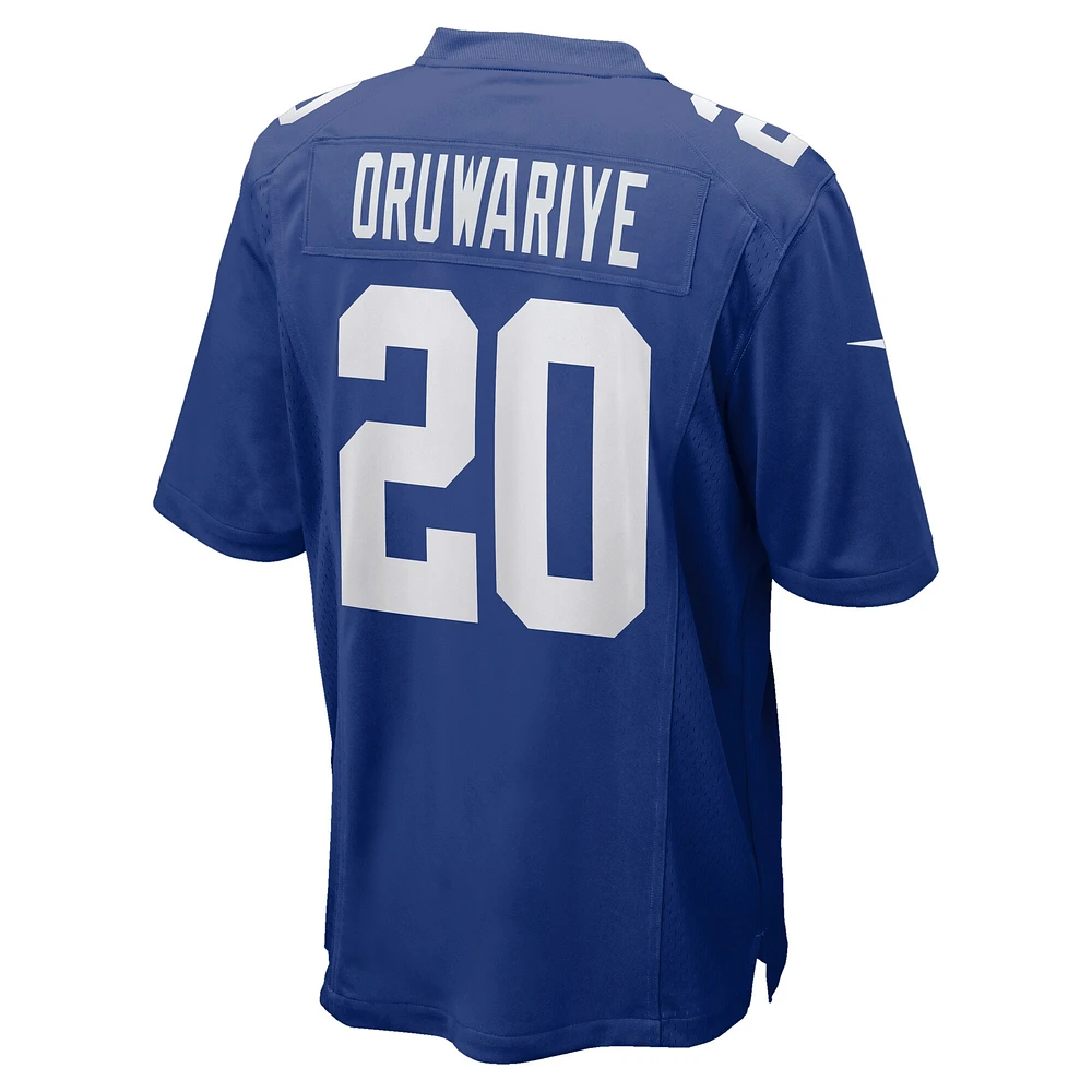 Maillot de match Nike Amani Oruwariye Royal New York Giants pour homme