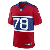 Maillot de match joueur alternatif des New York Giants Nike Andrew Thomas Century rouge pour homme