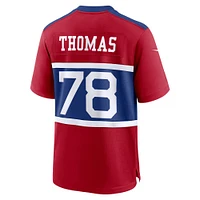 Maillot de match joueur alternatif des New York Giants Nike Andrew Thomas Century rouge pour homme