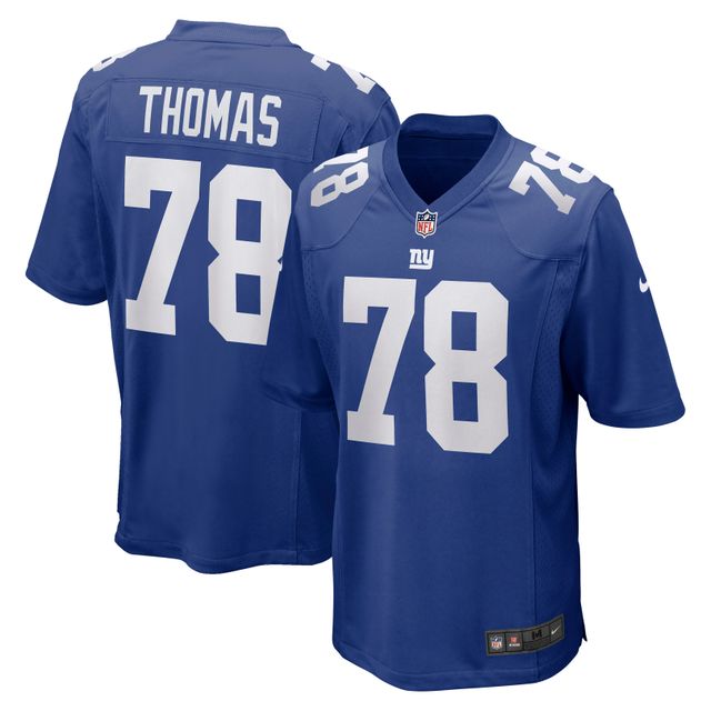 Maillot de match Nike Andrew Thomas Royal New York Giants pour homme