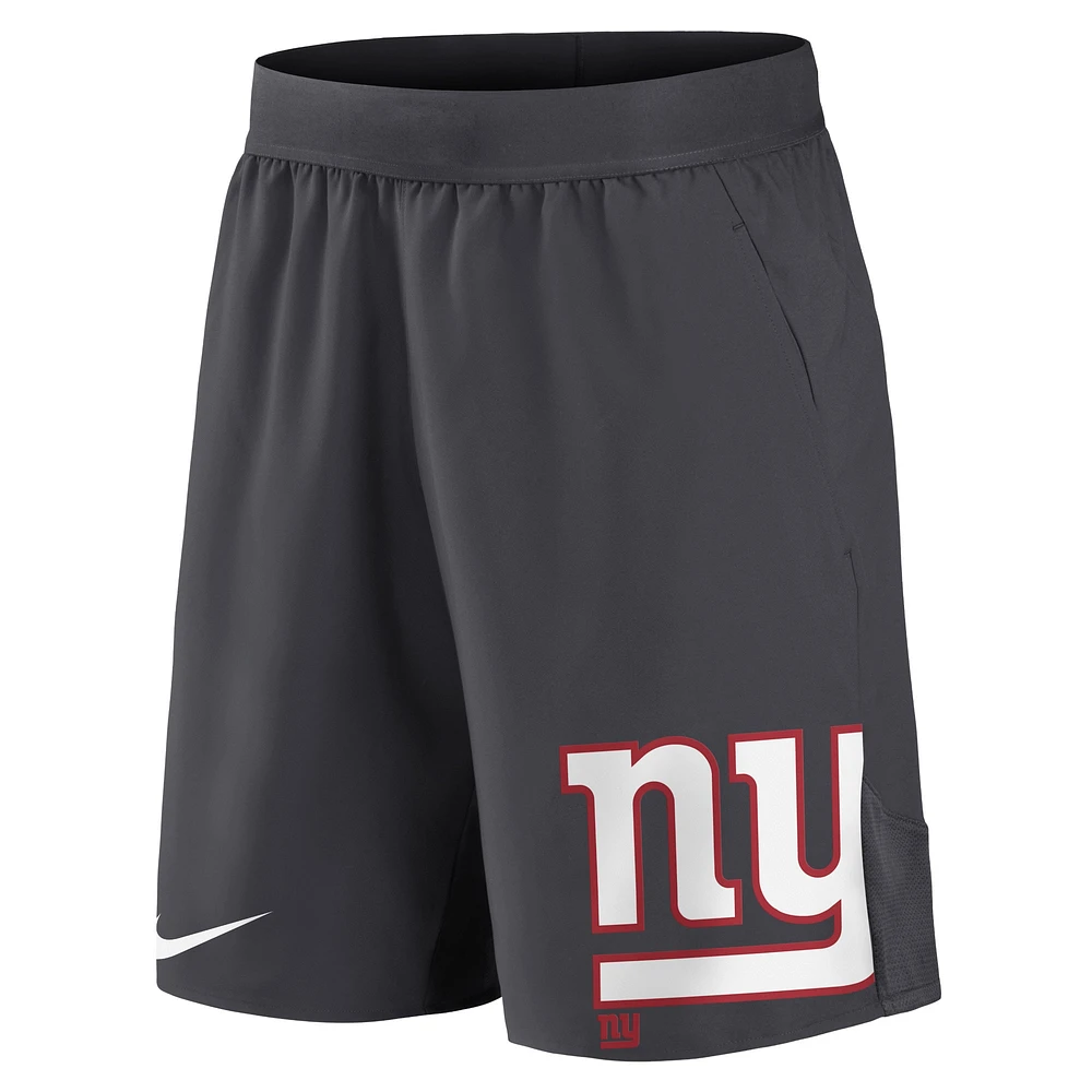 Men's Nike Anthracite New York Giants Stretch Performance Shorts