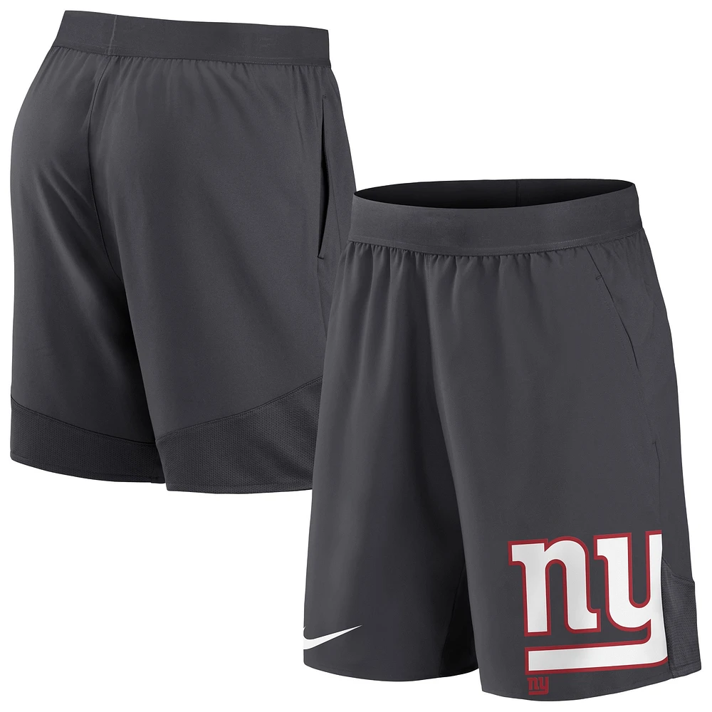 Men's Nike Anthracite New York Giants Stretch Performance Shorts