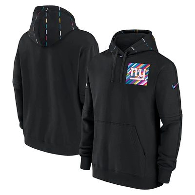 Chandail à capuchon pour homme NFL Crucial Catch Club des New York Giants 2023 Nike noir