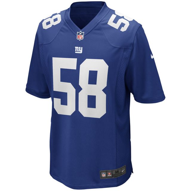 Maillot de joueur retraité Nike Carl Banks Royal New York Giants Game pour homme