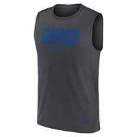 Men's Nike Charcoal New York Giants Primetime Legend Performance Muscle Tank Top