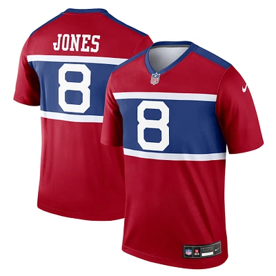 Haut Nike Daniel Jones rouge New York Giants Alternate Legend Player Performance pour homme