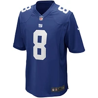 Men's Nike Daniel Jones Royal New York Giants Game Player - Jersey