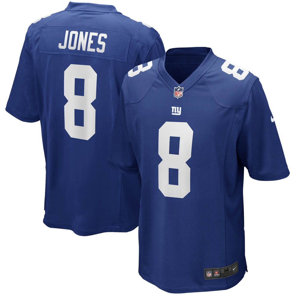 Men's Nike Daniel Jones Royal New York Giants Game Player - Jersey