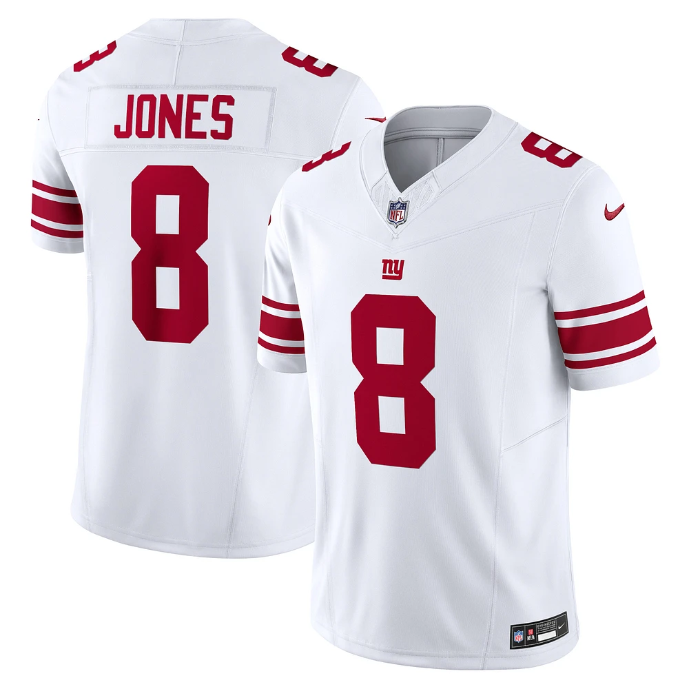 Nike Daniel Jones pour hommes Blanc New York Giants Vapor F.U.S.E. Maillot limité