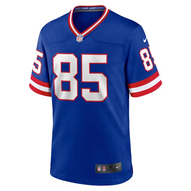 Maillot de match classique joueur retraité Nike David Tyree Royal New York Giants pour homme