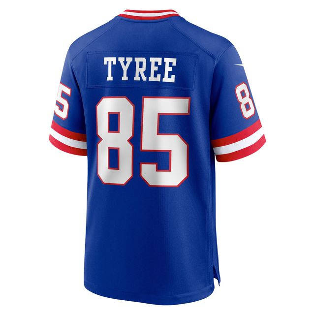 Maillot de match classique joueur retraité Nike David Tyree Royal New York Giants pour homme