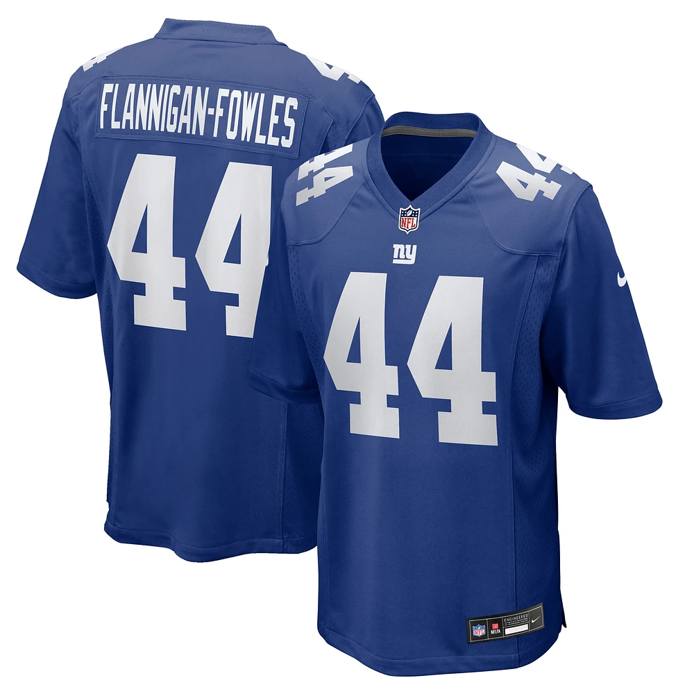 Men's Nike Demetrius Flannigan-Fowles Royal New York Giants Team Game Jersey