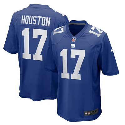 Maillot de match l'équipe Nike Dennis Houston Royal New York Giants pour homme