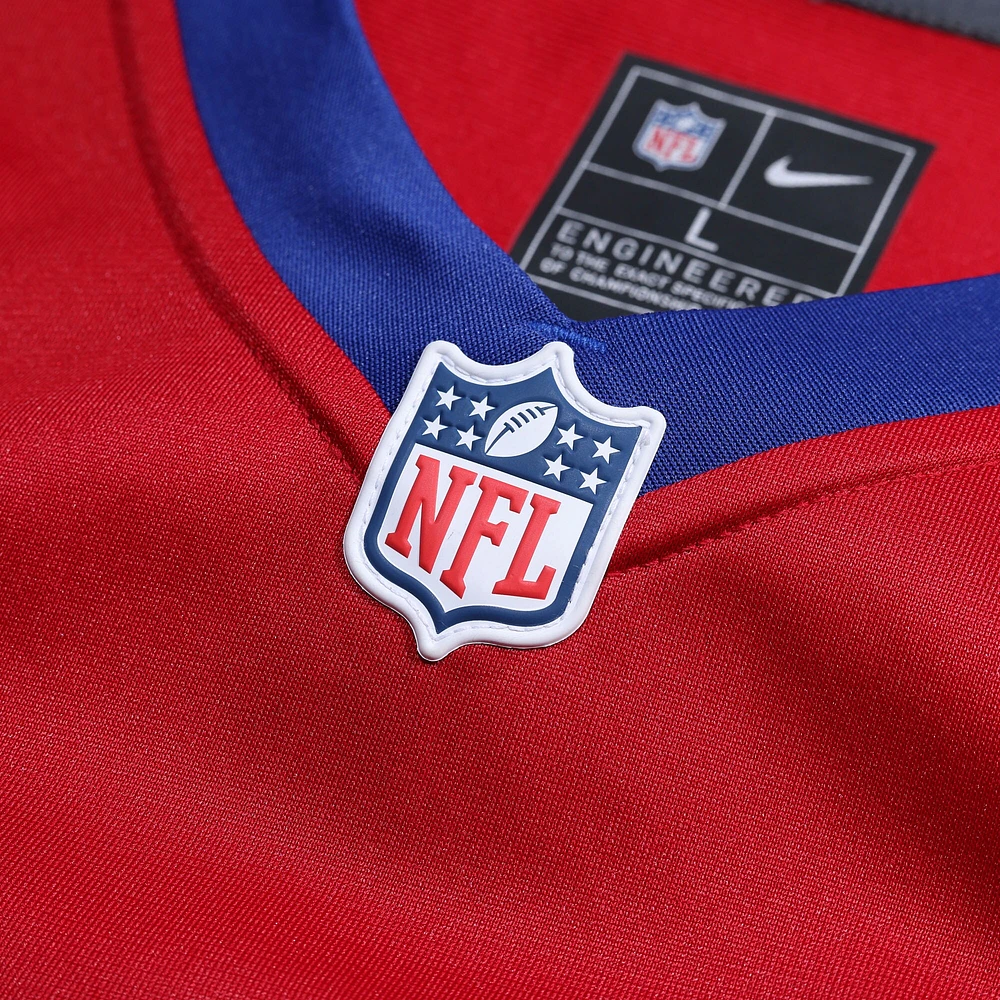 Maillot de match joueur alternatif des New York Giants Nike Deonte Banks Century rouge pour homme